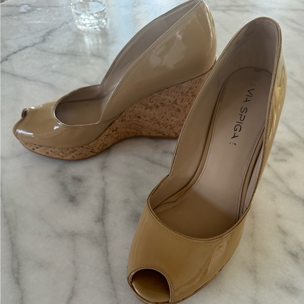 Via Spiga wedges size 38.. worn one time